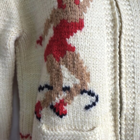 Vintage Mary Maxim skaters cardigan in heavy wool - Picture 7 of 8